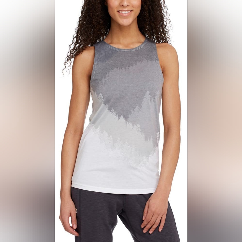 TenTree - Windigo Tank with Ombre Tree Print - Size XS